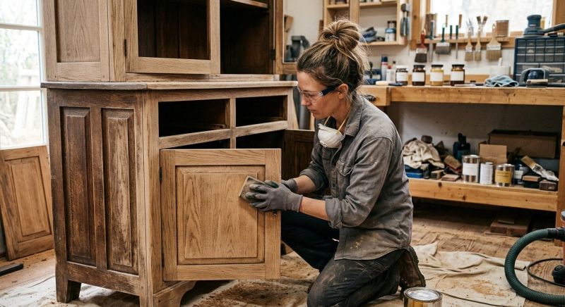 Wood Cabinet Refinishing in Bloomington, IN