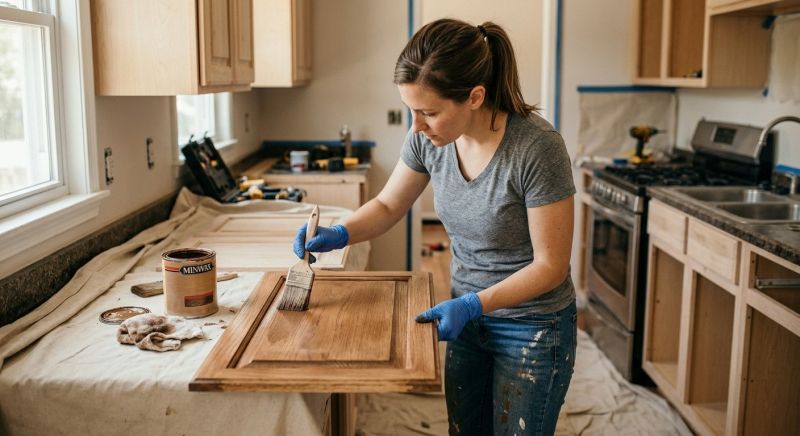 Built In Cabinetry Staining in Cincinnati, OH
