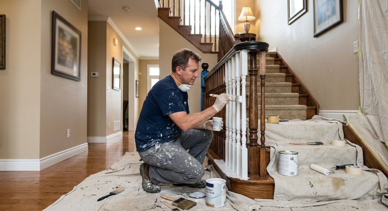 Chair Rail Painting in Wilmington, NC