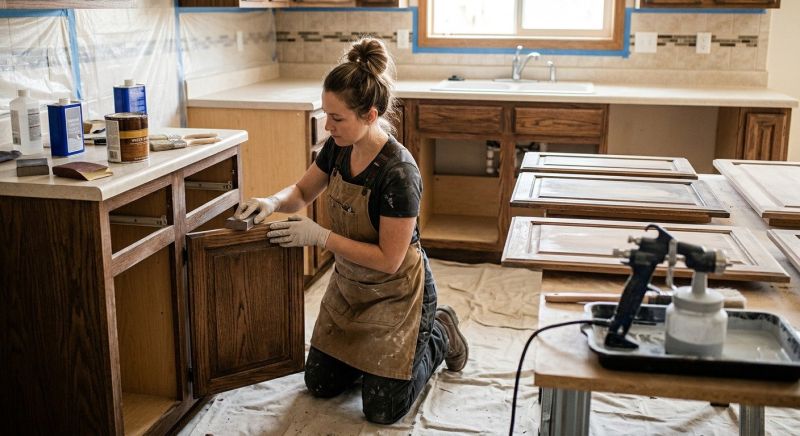 Cupboard Refinishing in Carmel, IN