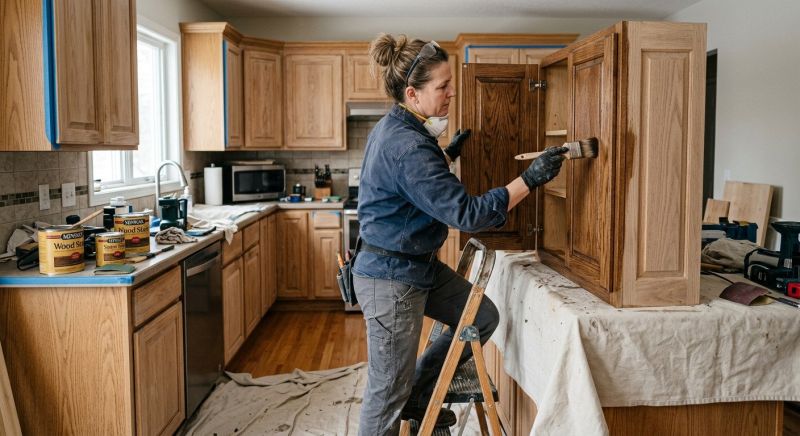 Kitchen Cabinet Staining in Indianapolis, IN