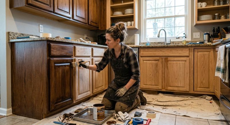 Kitchen Cabinet Staining in Kokomo, IN