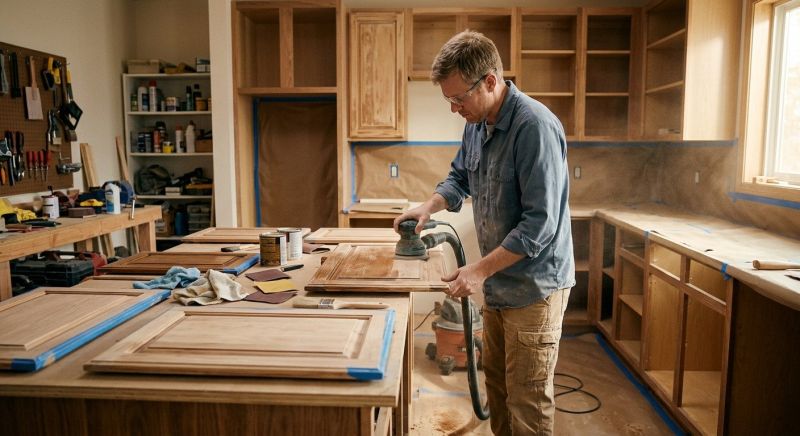 Kitchen Cupboard Refinishing in Indianapolis, IN