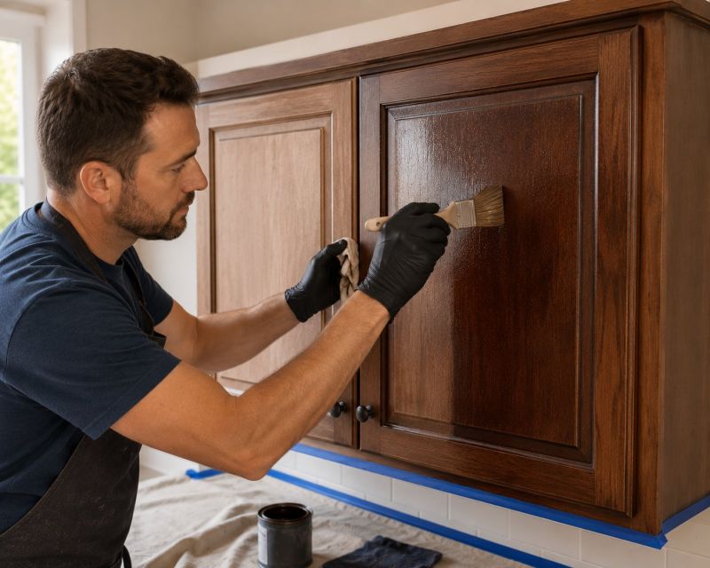 Oak Cabinet Refinishing in Kokomo, IN