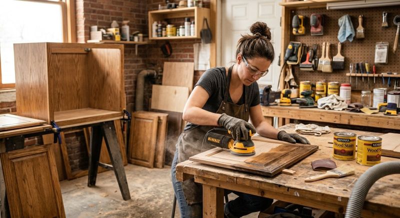 Oak Cabinet Refinishing in Indianapolis, IN